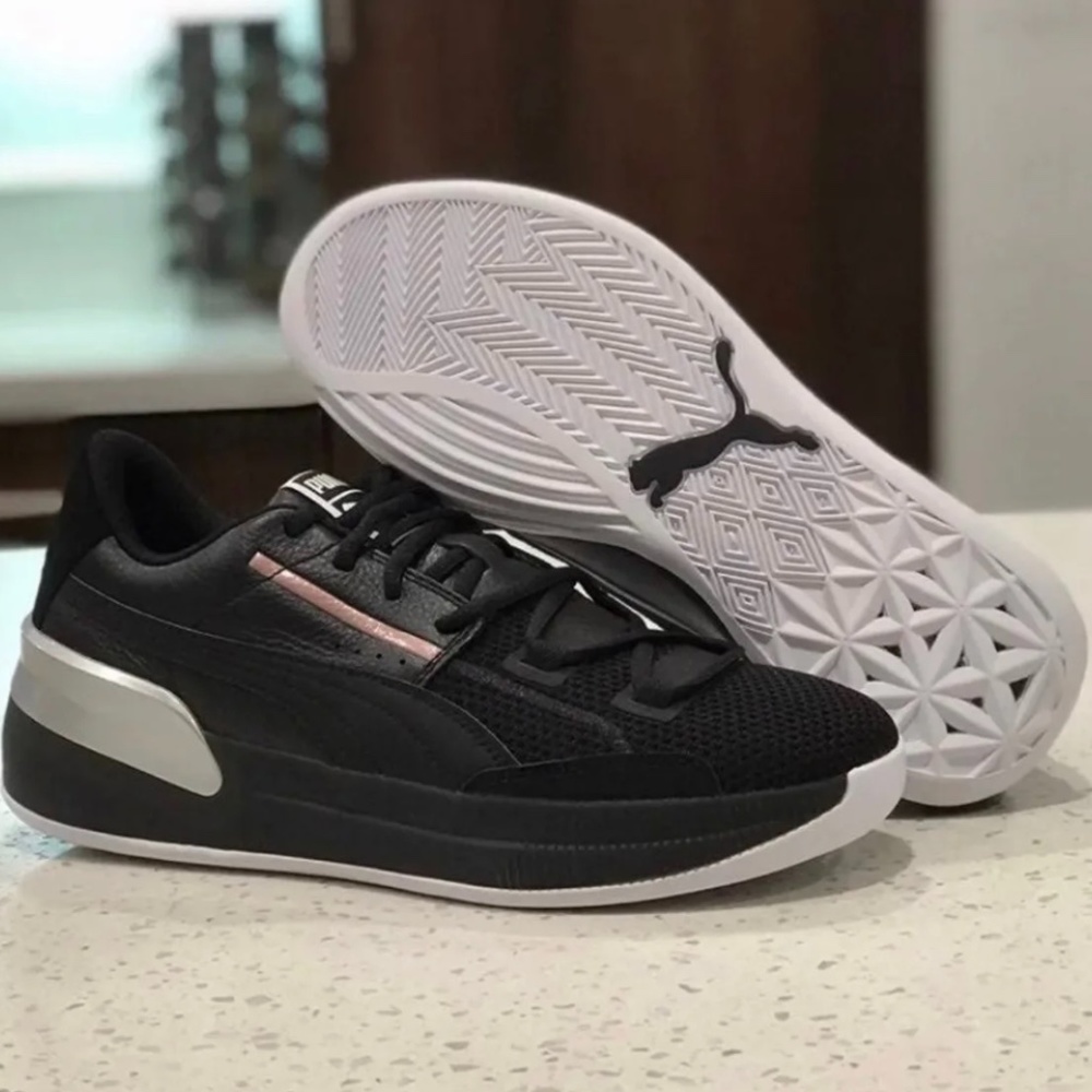 PUMA CLYDE HARDWOOD METTALIC MEN'S SHOES